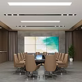 New Chinese-style Meeting Room Multi-function Hall 3d model