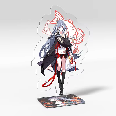 Acrylic card game peripheral ornaments millet secondary collapse 3 3d model