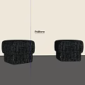 Middle Ancient Silent Sofa Stool Fabric Sofa Stool Small Stool 3d model