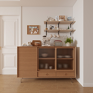 Nordic Sideboard Side Cabinet 3d model