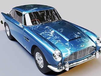 Vintage Car Classic Car sports car Aston Martin 3d model