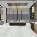 Modern Property Sales Office Interior With Lounge Area And Stylish Furniture Setup