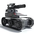 Style toy car electric car crawler car sci-fi material reconnaissance car weapons firearms 3d model