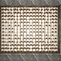 Modern Wine Cabinet With Metal Frame And Neatly Arranged Wine Bottles On Marble Background