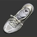 White Modern Lifestyle Sneakers With Breathable Mesh Upper And Lightweight Sole