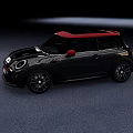Sleek Black Car With Red Roof Sporty Design And Black Alloy Wheels