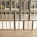 Window combination window glass window floor-to-ceiling window balcony window bay window bedroom window sliding window casement window doors and windows 3d model