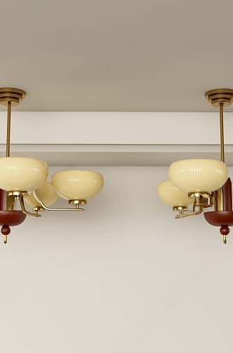 American medieval chandelier 3d model