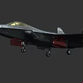Modern Stealth Fighter Jet with Sleek Silver Gray Body Advanced Wings and Cockpit