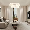 Bright Minimalist Modern Living And Dining Room With Cozy Furniture And Elegant Home Interior Design