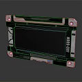 Black Industrial Computer Terminal With Silver Bezel Metal Bracket And Blue Light Strip MDR 6600