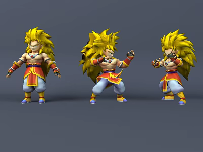 Modern Game Character Anime Cartoon Game Character 3d model