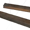 Natural Stone And Wood Logs With Rough Surface And Rustic Texture 3d model