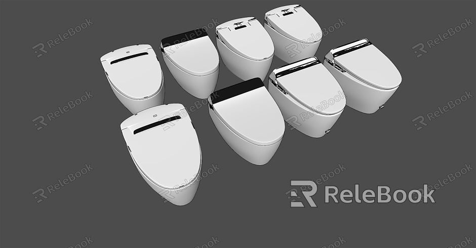 Modern Toilet Smart Toilet model