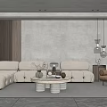 Modern Sofa Coffee Table Combination Sofa Coffee Table 3d model