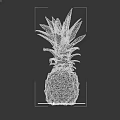 Fresh Ripe Pineapple With Green Leafy Crown And Yellow Juicy Flesh Tropical Fruit