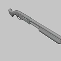 Custom Weapon Shotgun With Graffiti Artwork And Distressed Color Finish Design
