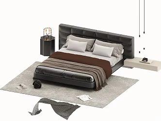 Modern Bed 3d model
