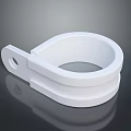 Durable White Circular Clothing Clip For Hanging Garments And Accessories