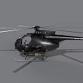Black Utility Helicopter Featuring Rotors Cockpit and Fuselage in Close Up View