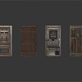 Collection Of Various Wooden And Glass Paneled Doors With Different Designs