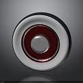High Quality Automotive Wheel Hub With Red White Silver Design And Rubber Metal Components