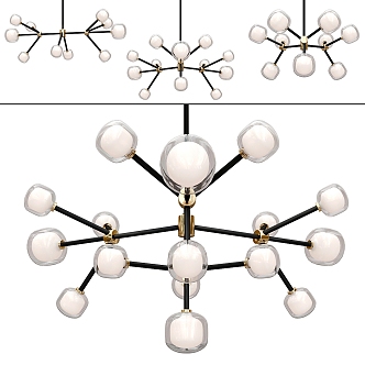 Modern Chandelier 3d model