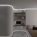 Modern White Kids Study Desk with Chair and Bookshelf for Bright Learning Room