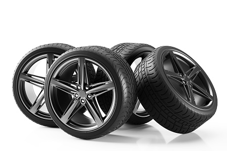 Modern tires car tires 3d model