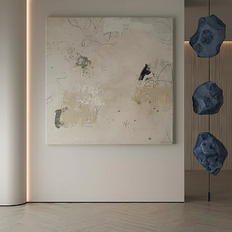 modern decorative painting 3d model