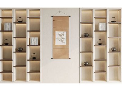 Modern Bookcase Decorative Cabinet model