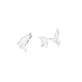 Three White Flying Birds 3D Wall Decor For Home Interior Decoration