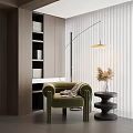 Modern Leisure Chair Single Person Sand Recliner Chair Stool Dining Table and Chair Desk and Chair Table and Chair Lazy Sofa Multi-Person Sofa Floor Lamp 3d model