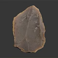 Natural Wood Stone Piece With Irregular Shape And Natural Brown Texture