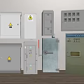 Modern Distribution Box Distribution Cabinet Distribution Room Transformer Cabinet 3d model