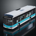 Airport Bus Modern Bus Metro Bus Mini Bus 3d model
