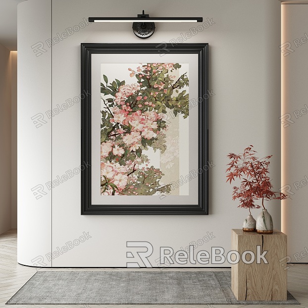 New Chinese Plant Painting Decorative Painting model