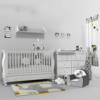 Crib 3d model