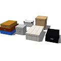 Multicolored Storage Boxes For Home Organization With Different Sizes And Durable Materials