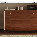 Log-style bucket cabinet 3d model