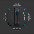 Futuristic Sci Fi Weapon With White Black Body And Mechanical Structure