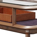 Table Ulivi Console American Walnut Structure 3d model