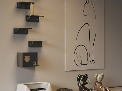 Modern SIPA Cat Climbing Rack 3d model
