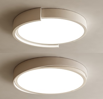 Nordic Minimalist Round Ceiling Lamp Creative Ceiling Lamp Bedroom Round Ceiling Lamp Cream Wind Ceiling Lamp 3d model