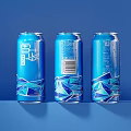 drinks cola sprite milk juice beer 3d model