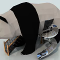 Panda Shaped Playground Equipment With Colorful Climbing Wall And Decorations