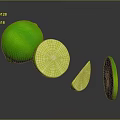 Fresh Vibrant Green Limes With Whole And Sliced Pieces On Dark Background