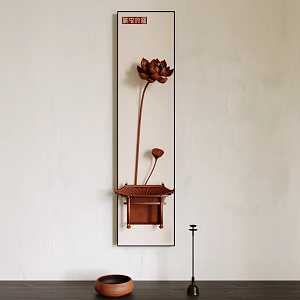 New Chinese Three-dimensional Decorative Painting New Chinese Three-dimensional Pendant Wall Decorative Pendant 3d model