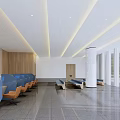 Spacious Modern Government Service Hall Interior With Waiting Area Service Counters And Comfortable Seats