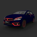 Blue Suzuki Ciaz Sedan Modern Design With Red Accents And Alloy Wheels
